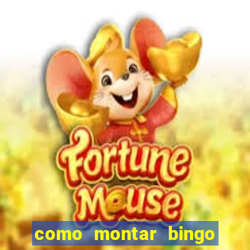 como montar bingo brinquedos toia